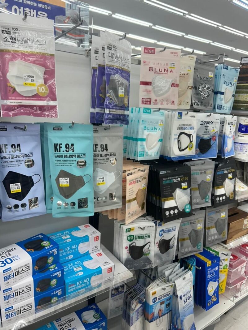 韓国ダイソーのマスク売り場